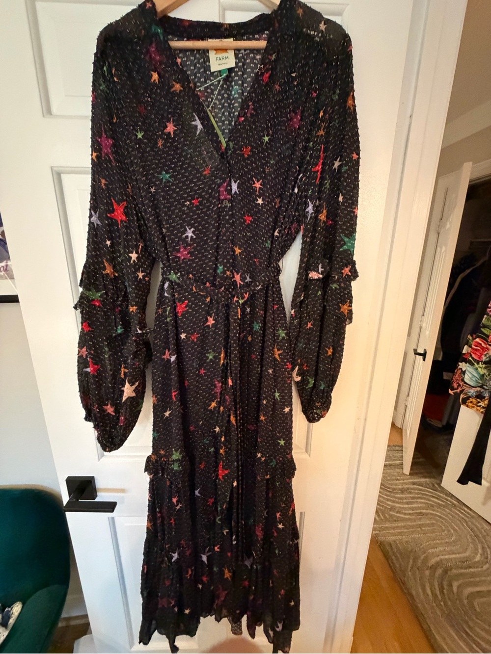 FARM Rio/ Anthropologie Night Sky Print Maxi Dress - Picture 6 of 6